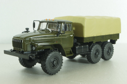 Урал-4320-31 бортовой с тентом, хаки, АвтоИстория 1:43