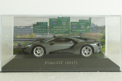 Ford GT 2017, grey with silver strips, American Cars №52, Altaya 1:43 