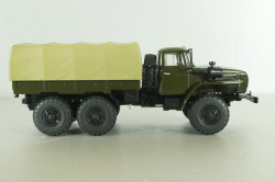 Урал-4320-31 бортовой с тентом, хаки, АвтоИстория 1:43