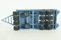 Прицеп ЧМЗАП-5208 , серо/голубой, Modellux 1:43