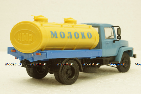 Газ-3307 Молоковоз, синий, Наши Грузовики №7 1:43