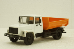 Газ-35072 самосвал, бел/оранж, Автолегенды СССР №32, Грузовики, 1:43