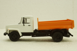 Газ-35072 самосвал, бел/оранж, Автолегенды СССР №32, Грузовики, 1:43