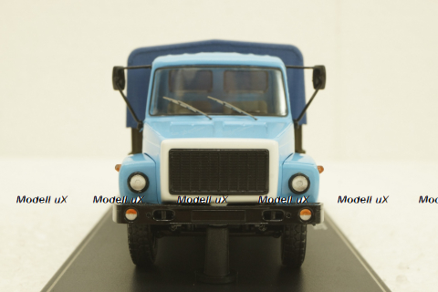 Газ-33073, голубой/хаки, SSM1152, SSM 1:43