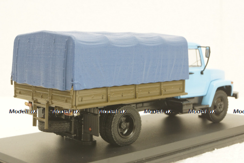 Газ-33073, голубой/хаки, SSM1152, SSM 1:43