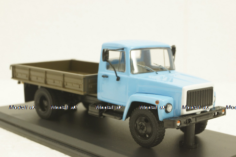 Газ-33073, голубой/хаки, SSM1152, SSM 1:43