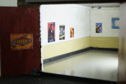 Диорама Гараж c эстакадой , Modellux 1:43