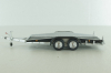 Прицеп для перевозки автомобилей Flatbed Trailer silver, Colibri Model Art 1:43