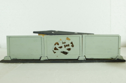 Диорама Гараж с мусорными баками , Modellux 1:43