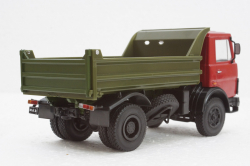 Маз-5551 самосвал, красн/зел, Автолегенды СССР №31, Грузовики, 1:43