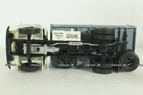 Маз-500, белый/серый, Наш Автопром 1:43 (конверсия)