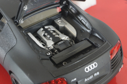 Audi R8 V10 Coupe matt-black, WEL22493, Welly 1:24