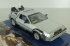 DeLorean Time Machine from movie Back to the Future Future II, 22441, Welly 1:24