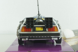 DeLorean DMC-12 from movie Back to the Future I 1983, WEL22443, Welly 1:24
