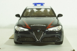 Alfa Romeo, Guilia Carabinieri, 2015, blue white, Burago 1:24