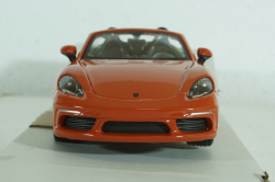 Porsche Boxster 718 (982) Spider 2016, orange, BU21087OR, Burago 1:24
