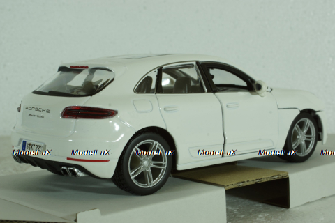 Porsche Macan 2013, white, BU21077W, Burago 1:24