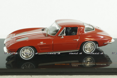 Chevrolet Corvette Stingray 1963, red/white,  CLC479, IXO 1:43