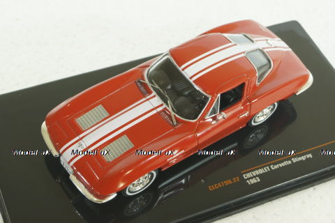 Chevrolet Corvette Stingray 1963, red/white,  CLC479, IXO 1:43