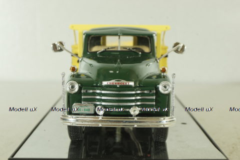 Chevrolet 6400 flatbed truck 1949, dark green/yellow, WB276T, WhiteBox 1:43