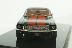 Ford Mustang Fastback 1967, black/red, CLC478, IXO 1:43