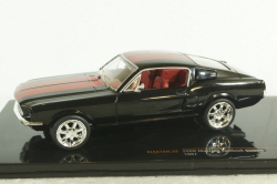 Ford Mustang Fastback 1967, black/red, CLC478, IXO 1:43