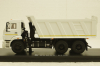 Камаз-6520, белый, самосвал 3-х осный, SSM1250, SSM 1:43