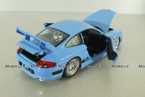 Porsche 911 (996) GT3 RS blue, Fast and Furious 5 (2011), 33667, Jada 1:24