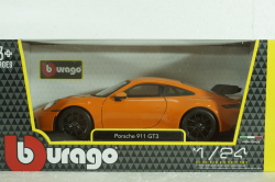 Porsche 992 GT3 Coupe 2021, orange, Burago 1:24