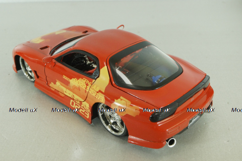 Mazda RX-7 Orange Julius' 1995 Fast & Furious (2003), orange, 30747, Jada 1:24