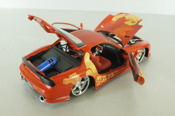 Mazda RX-7 Orange Julius' 1995 Fast & Furious (2003), orange, 30747, Jada 1:24