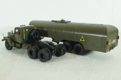КрАЗ-258 с полуприцепом-цистерной ТЗ-22 (хаки), SSM7026, SSM 1:43