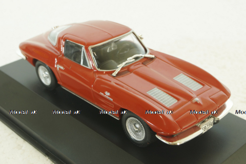 Chevrolet Corvette (C2) Sting Ray Coupe 1963, red, American Cars №4, Altaya 1:43