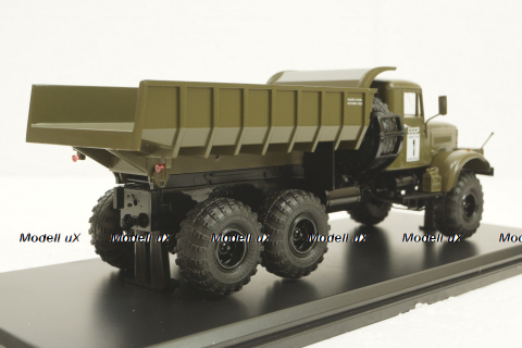 Краз-255Б, самосвал, хаки, SSM1181, SSM 1:43