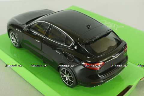 Maserati Levante 2016, black, WEL24078W-Black, Welly 1:24