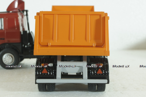 Маз-6422 с п/прицепом Маз-9506-20, красный/оранжевый, SSM7039, SSM 1:43