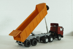 Маз-6422 с п/прицепом Маз-9506-20, красный/оранжевый, SSM7039, SSM 1:43