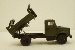 Зил-ММЗ-45085 самосвал, хаки, АвтоИстория 1:43