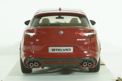 ALFA ROMEO STELVIO Q4 QUADRIFOGLIO V6 BITURBO 510hp 2017 - ROSSO ALFA - RED, BU21086R, Burago 1:24
