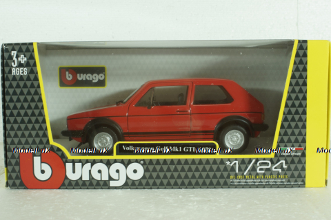 Volkswagen Golf MKI GTi 1979, red, BU21089R, Burago 1:24 