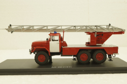 Ал-30 Зил-131, пожарная, белые двери, SSM1163, SSM 1:43