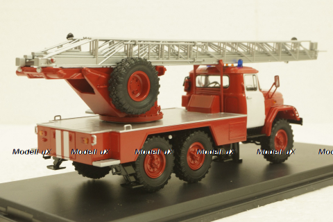 Ал-30 Зил-131, пожарная, белые двери, SSM1163, SSM 1:43