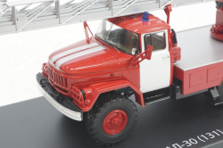 Ал-30 Зил-131, пожарная, белые двери, SSM1163, SSM 1:43