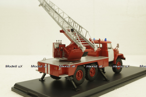 Ал-30 Зил-131, пожарная, белые двери, SSM1163, SSM 1:43
