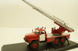 Ал-30 Зил-131, пожарная, белые двери, SSM1163, SSM 1:43
