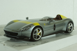 FERRARI MONZA SP1 2018 SILVER, BU26027S,  Burago 1:24