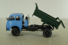 Маз-509Б самосвал 1977, голубой/зеленый, Н985, Наш Автопром 1:43