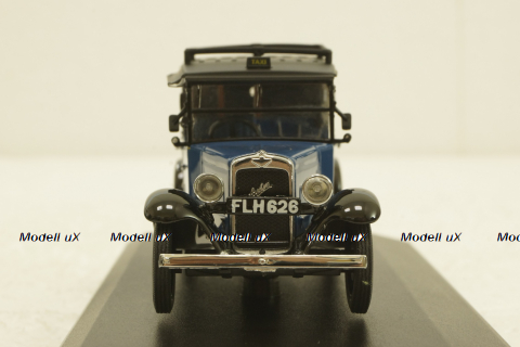 Austin Low Loader Taxi, blue, AT002, Oxford 1:43