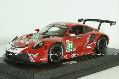Porsche 991-2 RSR, Team Porsche GT N 91 LeMans 2020, BU28016, Burago 1:24