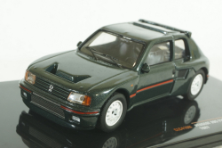 Peugeot 205 T16 Custom 1987, dark green, CLC416N, IXO 1:43